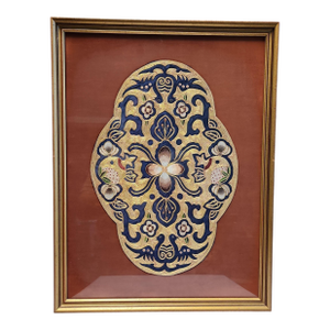 Antique Chinese Mandarin Square Rank Badge