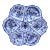 French Blue & White Faience Oyster Plate Moustiers Style, Circa 1940 For Sale