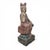 Asian Polychrome Seated Bodhisattva Sculpture on Lotus Base 23" For Sale - Image 10 of 17