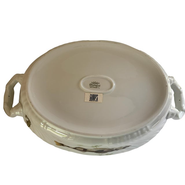 Hard to Find Richard Ginori Quenelle Large Scalloped Tureen & Lid Made in Italy 1991-2015 For Sale In Palm Springs - Image 6 of 10
