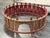 Modern Antique Burmese Drum Circle Coffee Table For Sale - Image 3 of 12