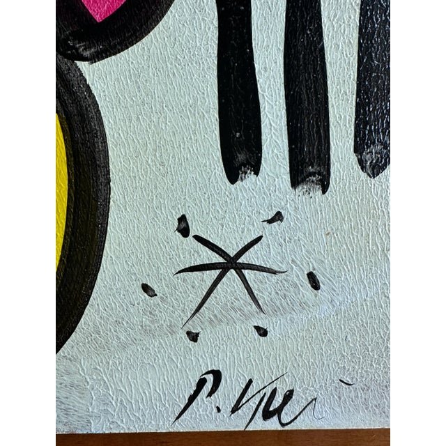 Abstract Mirovian Style Painting by Peter Keil For Sale - Image 3 of 5