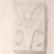 20th Century French graphite drawing showcasing an ornate floral decoration, likely inspired by classical and Rococo...