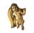 A Pair of Wooden Italian Baroque Putti Sculptures. Putti are hand-carved and retain traces of their original gilded and...