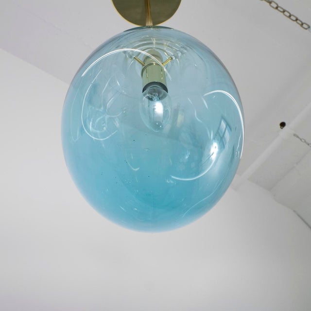 Blown Murano glass pendant For Sale In New York - Image 6 of 7