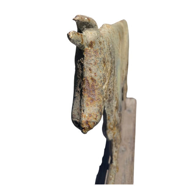 Late 20th Century Late 20th Century Tin Cow/Ox Weathervane For Sale - Image 5 of 8