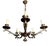 Regency Bronze 5-Light Chandelier, 1950s For Sale