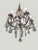 Early 20th Century French Rococo Style 5-Light Cast Bronze & Pendeloque Crystal Cage Chandelier For Sale - Image 12 of 14