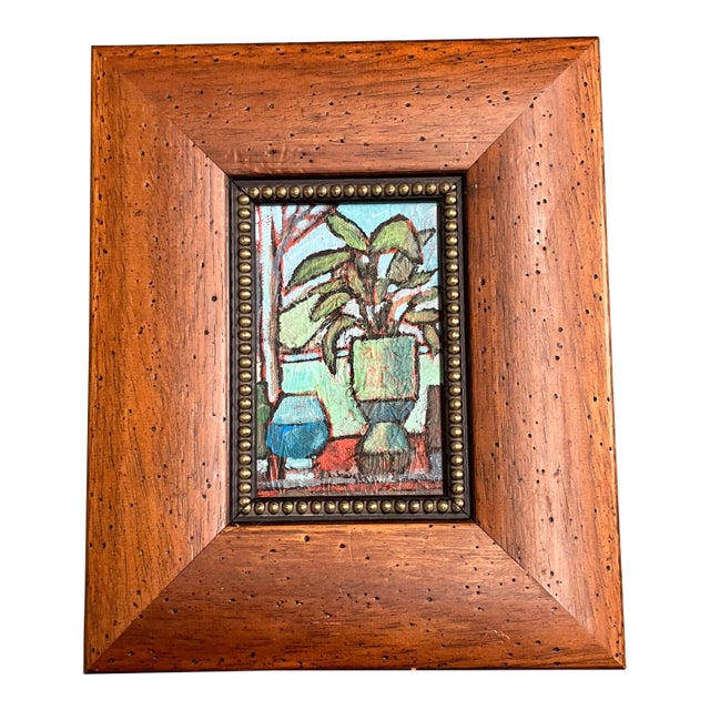 Contemporary Original Stephen Heigh Abstract Still Life Painting “Window” For Sale