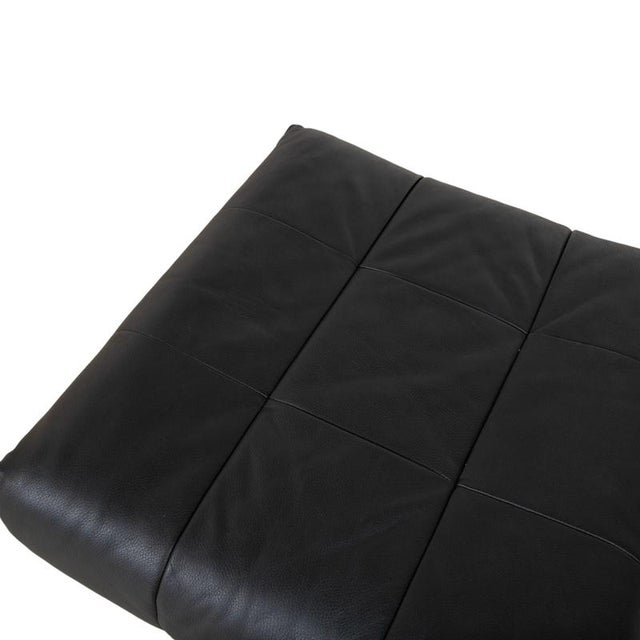 Set of BMP 418 Lounge Chair and Ottoman in Black Leather from Rolf Benz, Set of 2 For Sale - Image 10 of 18