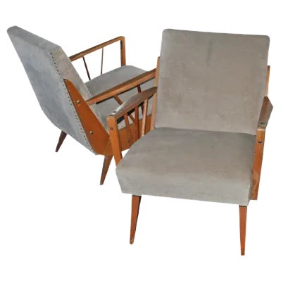 Set of Mid-Century Armchairs, 1960s For Sale