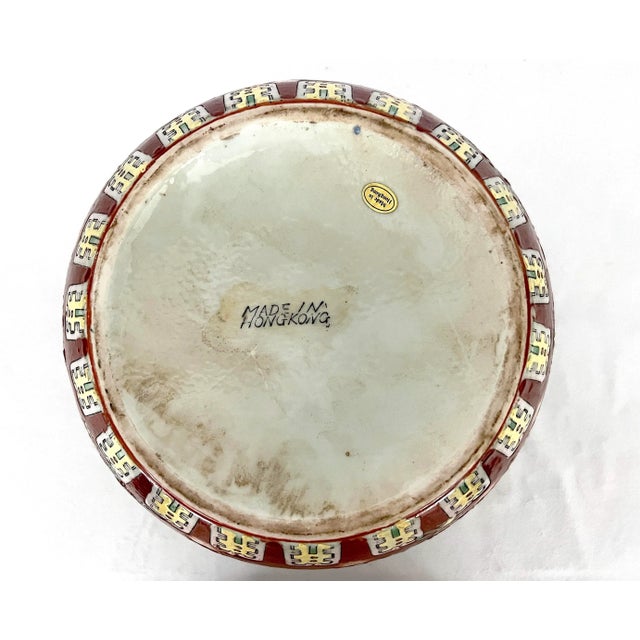 Red Hong Kong Double 'Qilin' Persimmon Red Porcelain Ginger Jar With the Eight Chinese Immortals For Sale - Image 8 of 8