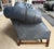 Mid 20th Century Vintage Blue Leather Camelback Chesterfield Sofa For Sale - Image 5 of 18