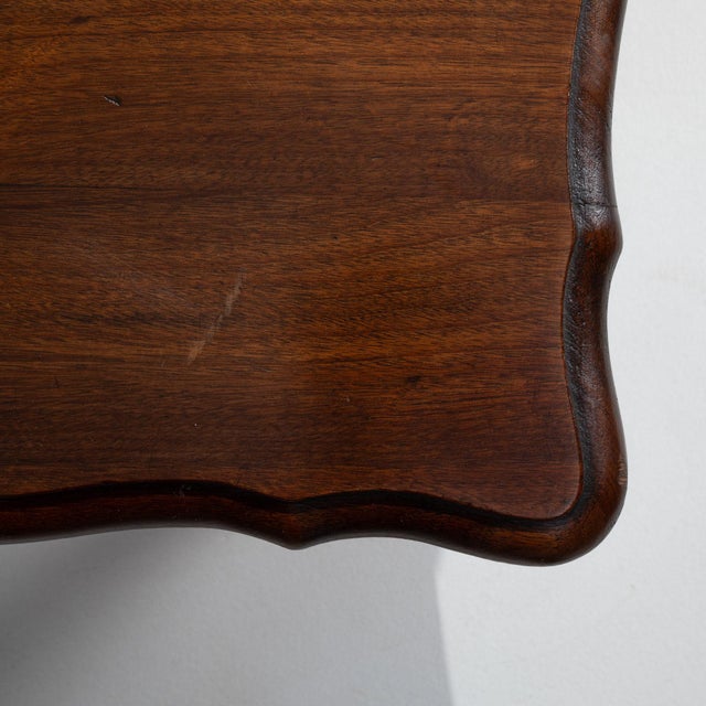 Early 20th Century France Brown Wood Coffee Table For Sale - Image 4 of 11