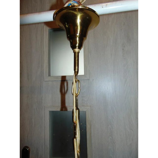 Gilded Brass Chandelier by Christoph Palme for Palwa, 1960s For Sale - Image 10 of 12