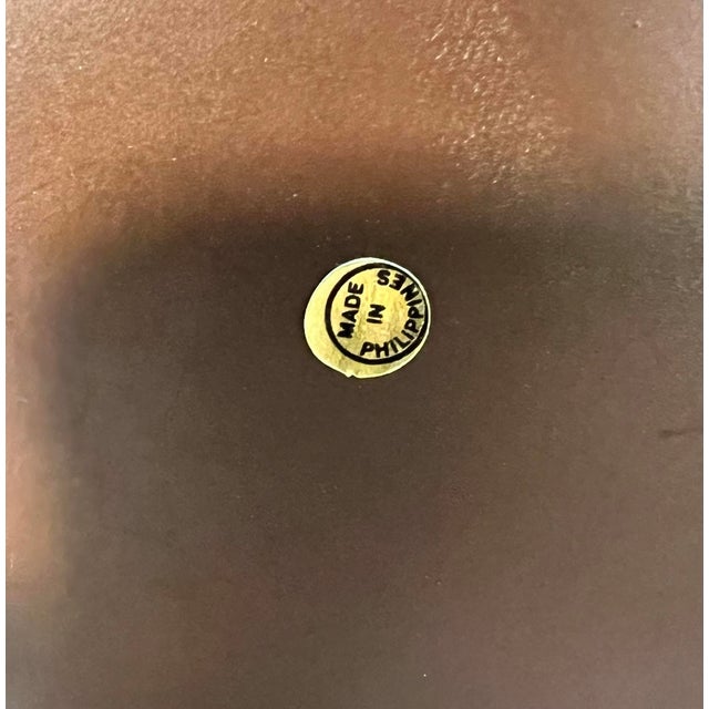 Chic Vintage Large Faux Bamboo and Rattan Memory Keepsake Box With Decorative Brass Handle For Sale - Image 10 of 10