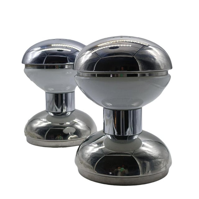 Goffredo Reggiani Space Age Table Lamps by Goffredo Reggiani, Italy, 1970s, Set of 2 For Sale - Image 4 of 13
