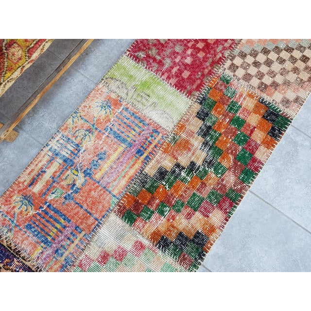 1960s Home Living Vintage Runner Rug For Sale - Image 5 of 10