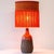 Heavy quality ceramic table floor lamp, 1970s. This lamp base brings refined elegance and rich visual appeal to any...