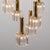 Cascading Glass and Brass Pendant fro Peill Putzler, 1970s For Sale - Image 4 of 18
