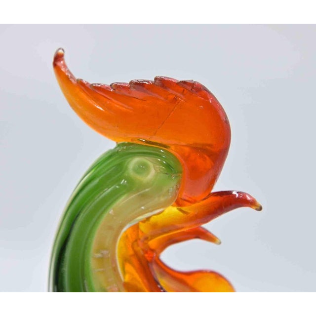 Handmade Murano Glass Roosters, Italy, 1980s, Set of 2 For Sale - Image 3 of 7