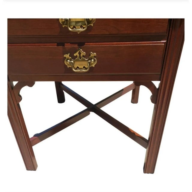 Wood Pennsylvania House Chippendale Solid Cherry Side Table For Sale - Image 7 of 9