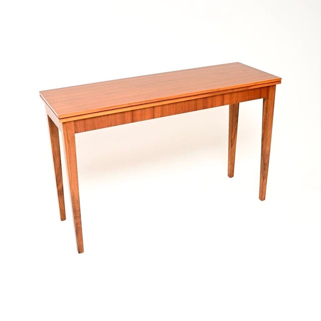 Vintage Swedish Walnut Metamorphic Console Table from Nordiska Kompaniet, 1950s For Sale - Image 11 of 11