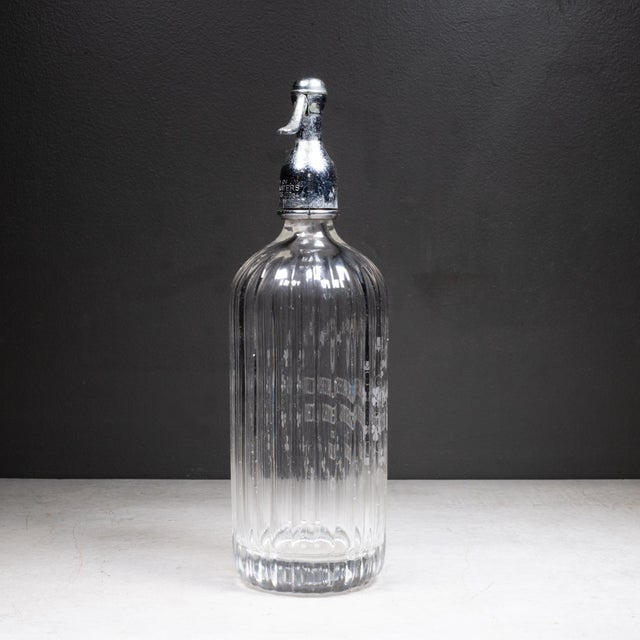 Art Deco Art Deco Dublin Ireland Mineral Water Seltzer Siphon Bottle c.1930 For Sale - Image 3 of 7