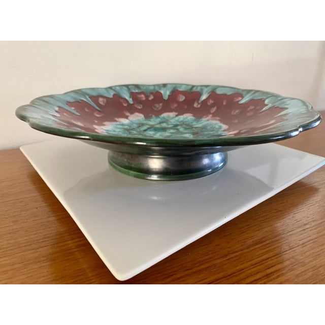 Stunning, mid-century, ceramic bowl from the "tourmalines" line, a famous, vintage collection created by renowned , french...