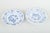 Meissen 3 salad plates, “Blue Onion” pattern, early 20th century. Three hand-painted porcelain plates with underglaze blue...