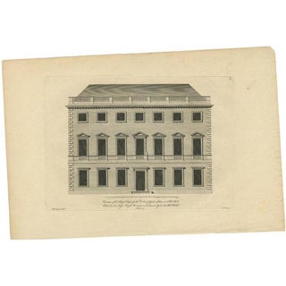 Woolfe, Illustration of the Duke of York's Palace, 1770, Print For Sale