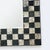 Mid-Century Modern Black and Silver Checkerboard Design Beveled Glass Square Mirror For Sale - Image 3 of 5