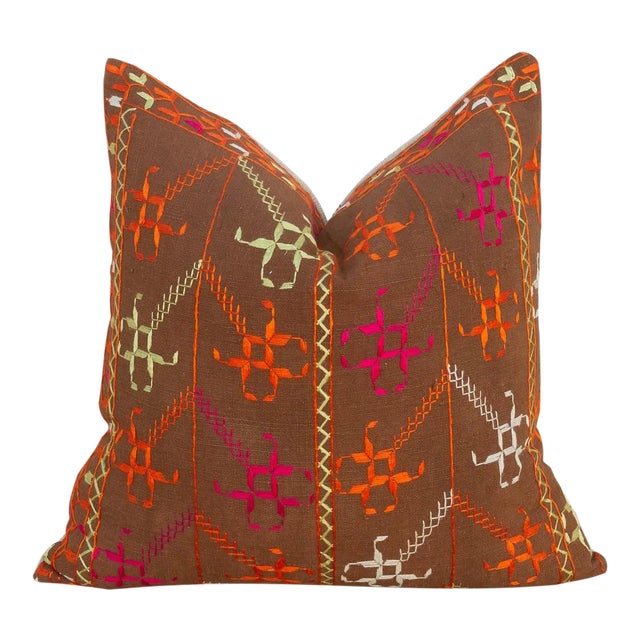 Abi Antique Indian Folk Pillow For Sale
