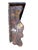 American Hand Carved Wooden Display Shelf 38” Arts & Crafts Style Wood Corbel For Sale - Image 3 of 12