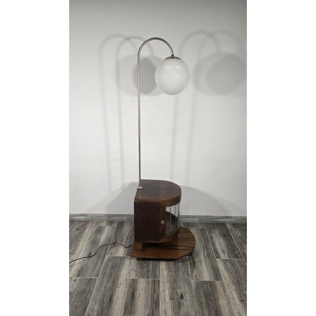 Art Deco Wooden Floor Lamp For Sale - Image 12 of 12