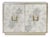 Matthew Izzo Home Winslow Antique Mirror Two Door Cabinet With Champagne Silver Leaf Detail For Sale