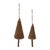 Bring woodland charm to your holiday decor with these Wood Beaded Pine Tree Ornaments. Crafted with earthy brown tones and...