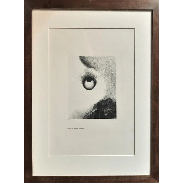 Partout des Prunelles Flamboient - Original Lithograph by O. Redon - 1888 1888 For Sale - Image 3 of 4