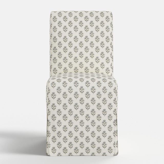 Not Yet Made - Made To Order Slipcover for Stoffer Home x Cloth & Company for Lindy Slipcover Dining Chair in Francie Floral Flint For Sale - Image 5 of 7