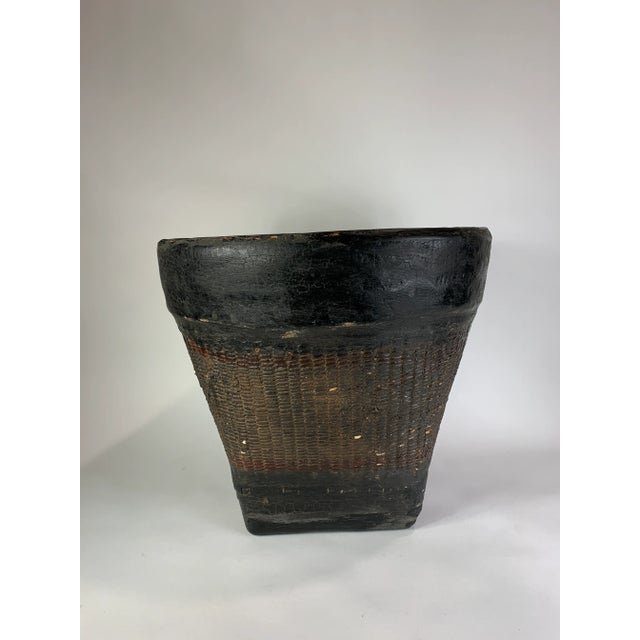 Sculpture Materials Early 20th Century Indian Mud Basket For Sale - Image 7 of 7