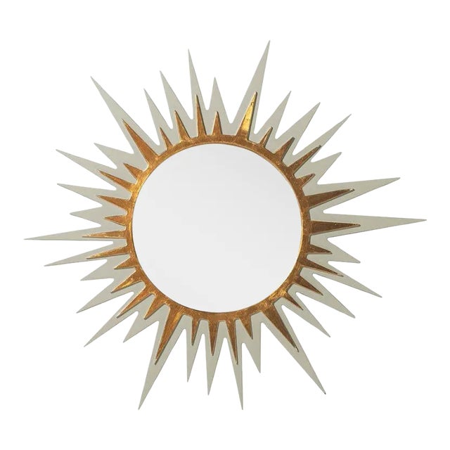 Fleur Home Carnival Zulu Circle Mirror in Useful Gray, 36x36 For Sale