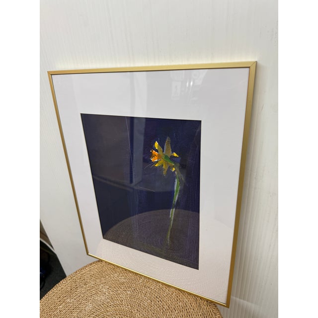 Isabel Wyatt Midnight Daffodil Original Painting, Signed For Sale - Image 11 of 12