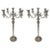 Metal Standing Candlestick Holders / Candelabra - a Pair For Sale - Image 10 of 10