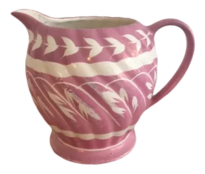 Sandler Ironstone Pink Lustre Ware Creamer