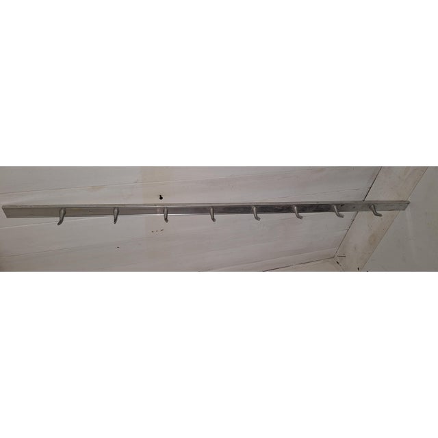 Vintage Industrial Coat Rack in Aluminum, 1970s, in Very Good conditions. Designed 1970 to 1979
