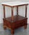 Pair of Empire Style Marble-Top Nightstands With Shelve and Low Drawer For Sale - Image 6 of 10