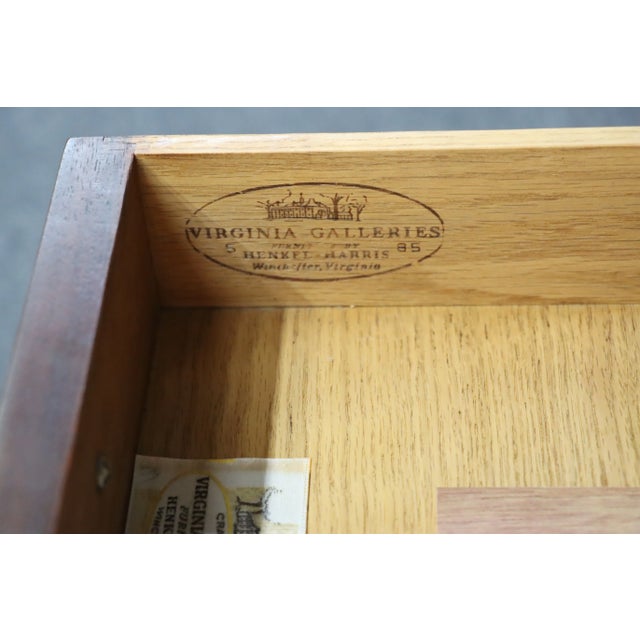 Traditional Henkel-Harris Pembrook Mahogany Side Table For Sale - Image 3 of 11
