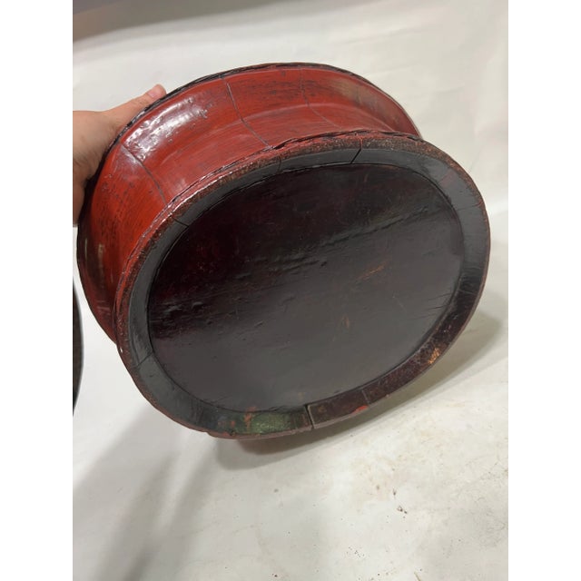 19th Century Antique Chinese Lacquered Wedding Box For Sale - Image 11 of 12