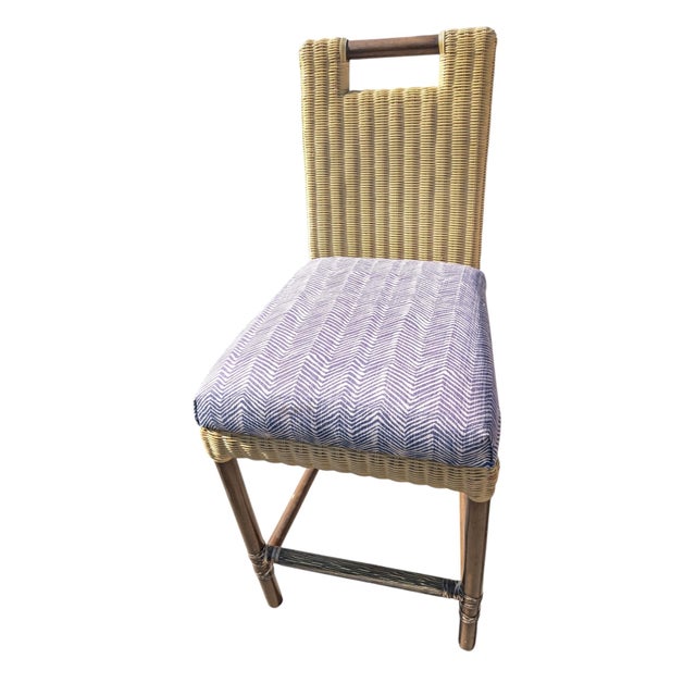 Boho Chic Three McGuire Furniture Thomas Pheasant Counter Stools For Sale - Image 3 of 8