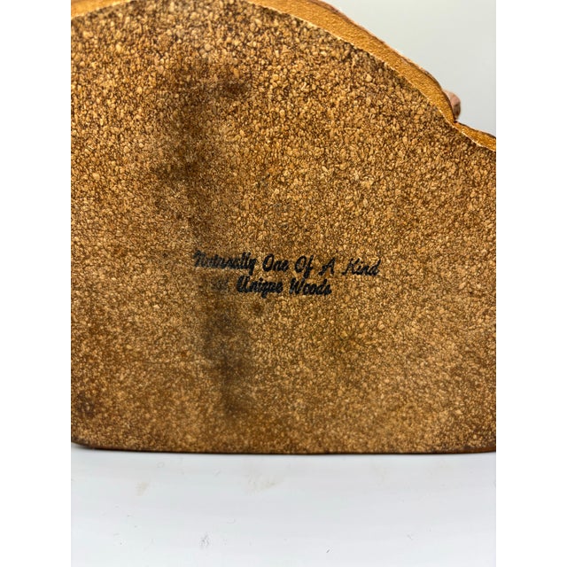 Mid 20th Century Live Edge Cedar Wood Stash Mystery Jewelry Suggestive Box For Sale - Image 9 of 10